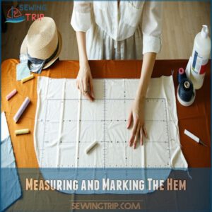 Measuring and Marking The Hem