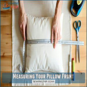 Measuring Your Pillow Front