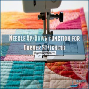 Needle Up/Down Function for Corner Stitching