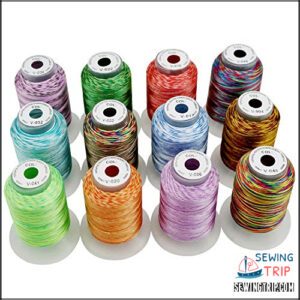 New brothread 12 Colors Variegated