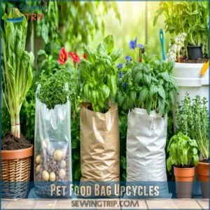 Pet Food Bag Upcycles