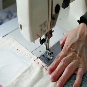 Pinning and Sewing The First Seam