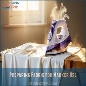 Preparing Fabric for Marker Use