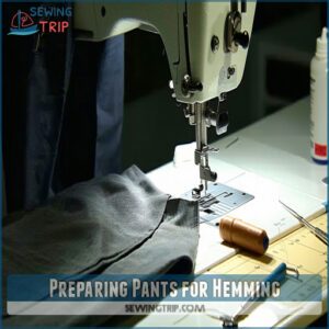 Preparing Pants for Hemming