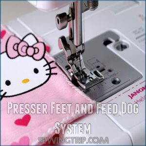 Presser Feet and Feed Dog System