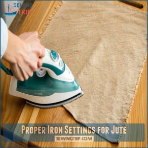 Proper Iron Settings for Jute