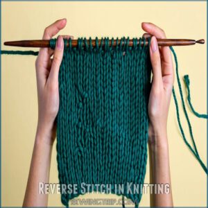 Reverse Stitch in Knitting