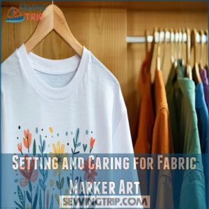 Setting and Caring for Fabric Marker Art