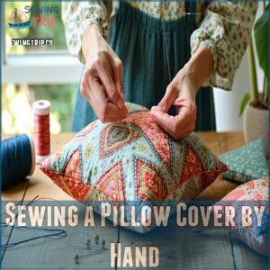 Sewing a Pillow Cover by Hand