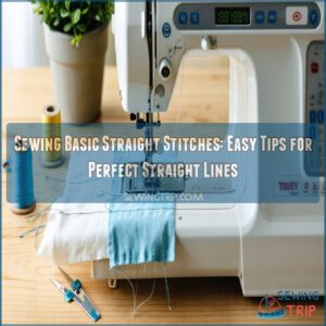 sewing basic straight stitches