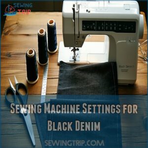 Sewing Machine Settings for Black Denim