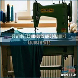 Sewing Techniques and Machine Adjustments