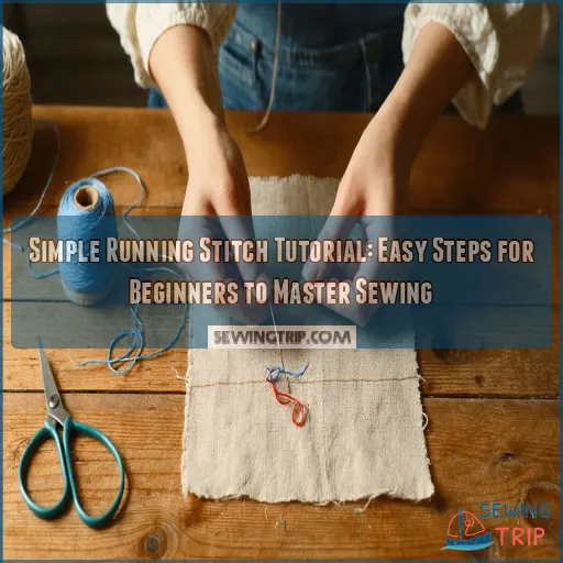 simple running stitch tutorial