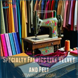 Specialty Fabrics Like Velvet and Felt