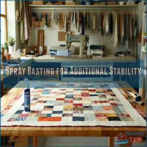 Spray Basting for Additional Stability