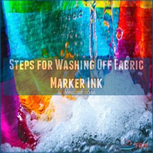 Steps for Washing Off Fabric Marker Ink