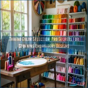 thread color selection for embroidery designs