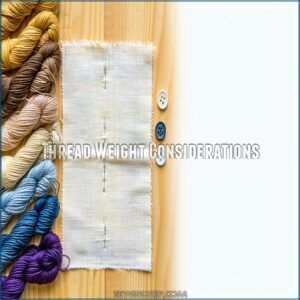 Thread Weight Considerations Thread Weight Considerations