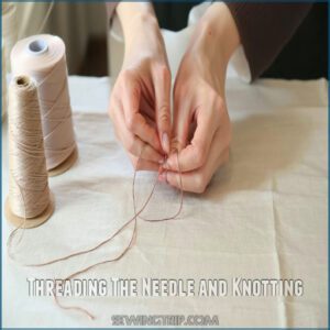 Threading The Needle and Knotting