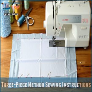 Three-Piece Method Sewing Instructions