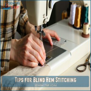 Tips for Blind Hem Stitching