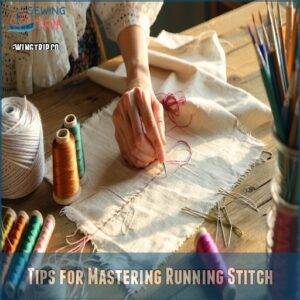 Tips for Mastering Running Stitch