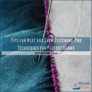 tips for neat and even stitching