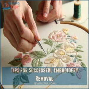 Tips for Successful Embroidery Removal