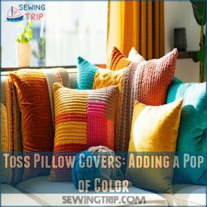 Toss Pillow Covers: Adding a Pop of Color