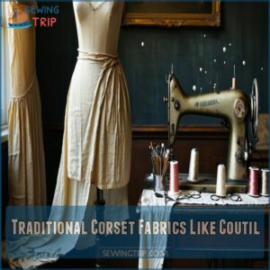 Traditional Corset Fabrics Like Coutil