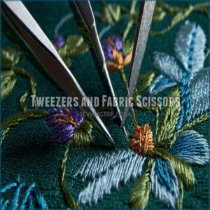 Tweezers and Fabric Scissors