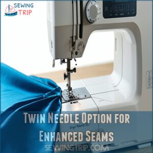 Twin Needle Option for Enhanced Seams