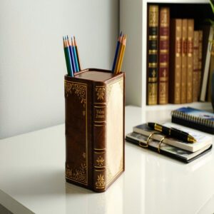 Upcycled Book and Magazine Pencil Holders