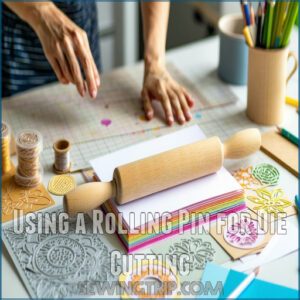 Using a Rolling Pin for Die Cutting