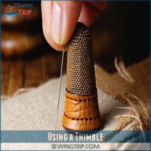 Using a Thimble Using a Thimble