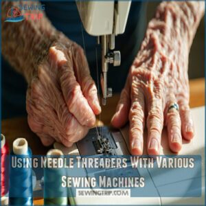 Using Needle Threaders With Various Sewing Machines