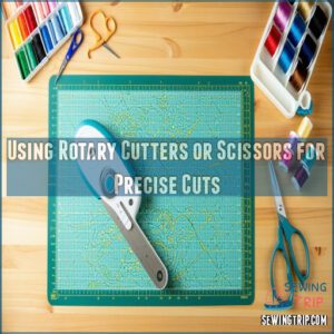 Using Rotary Cutters or Scissors for Precise Cuts