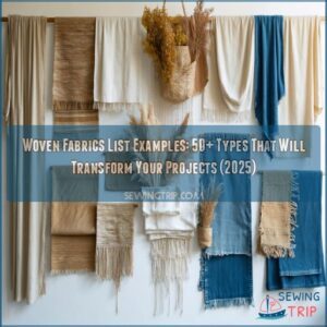 woven fabrics list examples