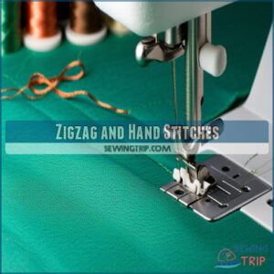 Zigzag and Hand Stitches