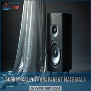 Acoustically Transparent Materials