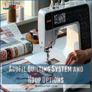 AcuFil Quilting System and Hoop Options