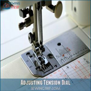 Adjusting Tension Dial Adjusting Tension Dial