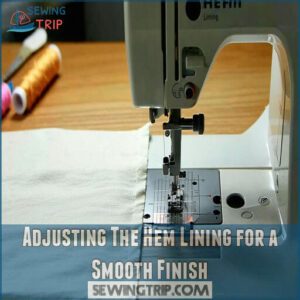 Adjusting The Hem Lining for a Smooth Finish