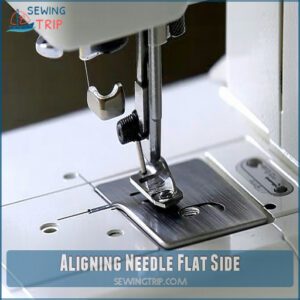 Aligning Needle Flat Side