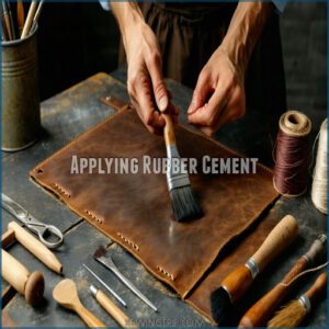 Applying Rubber Cement