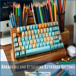 Arranging and Attaching Keyboard Buttons