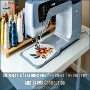 Automatic Features for Efficient Embroidery and Error Correction