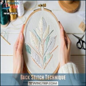 Back Stitch Technique