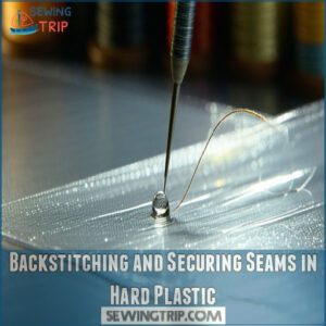 Backstitching and Securing Seams in Hard Plastic