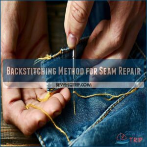 Backstitching Method for Seam Repair